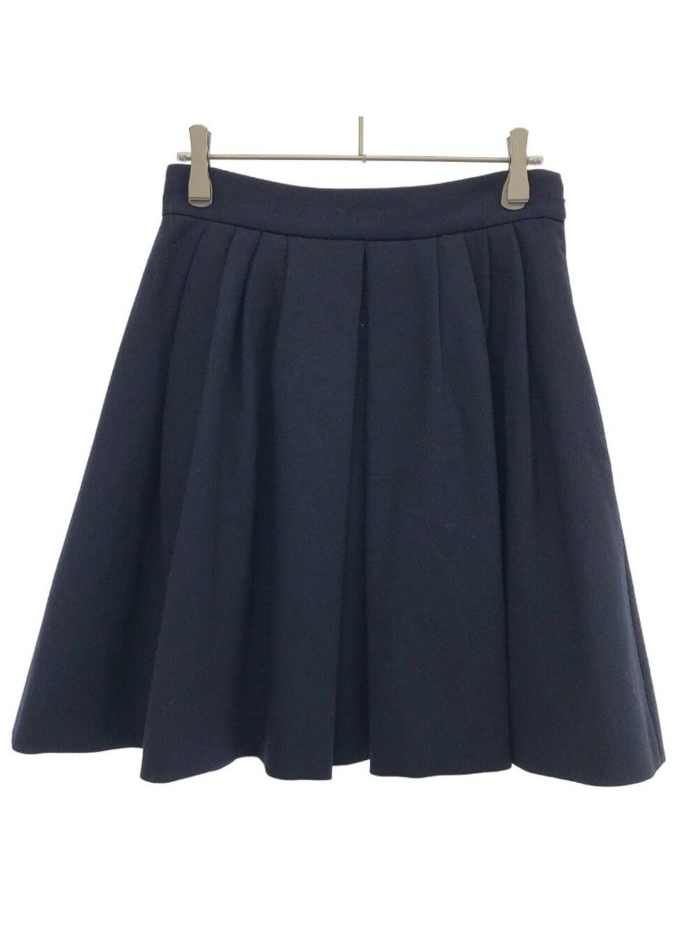 Miu Miu Pleated Skirt Navy 40